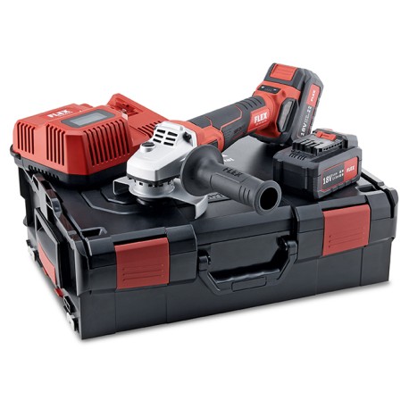 Flex LBE 125 18.0-EC/5.0 SET - Aku uhlová brúska s reguláciou otáčok 18 V, 125 mm SET