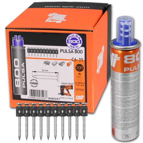 Klince Spit C6-35 + plyn 500 ks pro P800