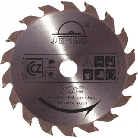 Sembo TCT pilový kotouč SZ 170x40Tx2,6x30