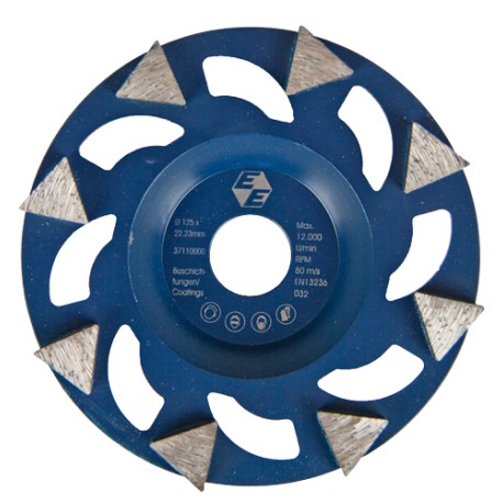 Diamantový brusný talíř Eibenstock "Rapid K" (modrý) pro brusky EBS 125 mm