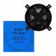 ETT - Uchycení ventilátoru pod obklad 100 mm - kulatý výřez - černé